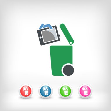 Atık toplama simgesini ayır