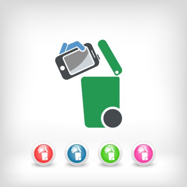 Atık toplama simgesini ayır