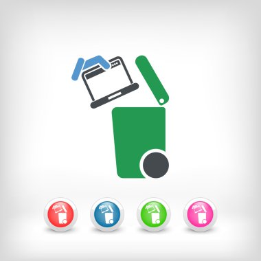 Atık toplama simgesini ayır