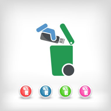 Atık toplama simgesini ayır