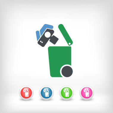 Atık toplama simgesini ayır