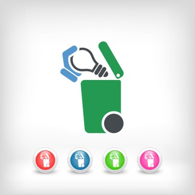 Atık toplama simgesini ayır