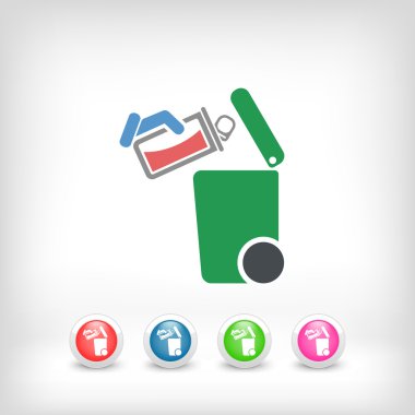 Atık toplama simgesini ayır