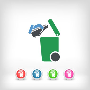 Atık toplama simgesini ayır