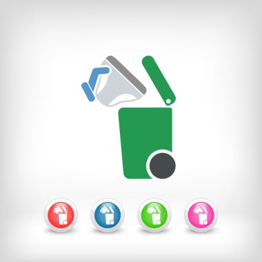 Atık toplama simgesini ayır