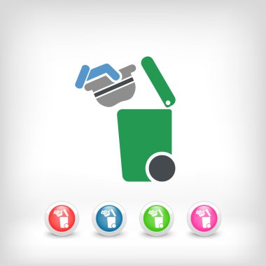 Atık toplama simgesini ayır