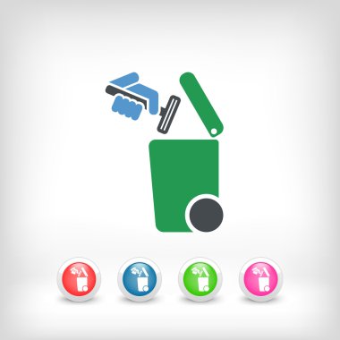 Atık toplama simgesini ayır