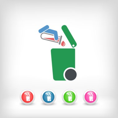 Atık toplama simgesini ayır