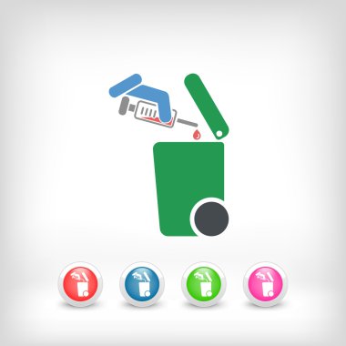 Atık toplama simgesini ayır