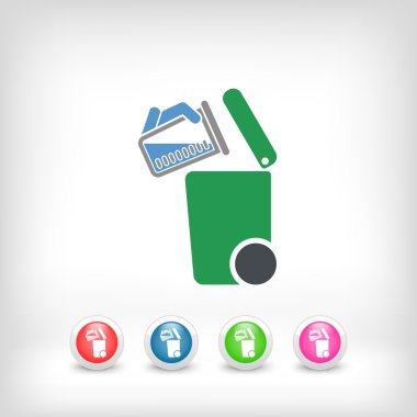 Atık toplama simgesini ayır