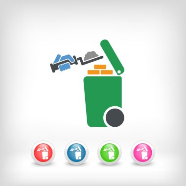 Atık toplama simgesini ayır