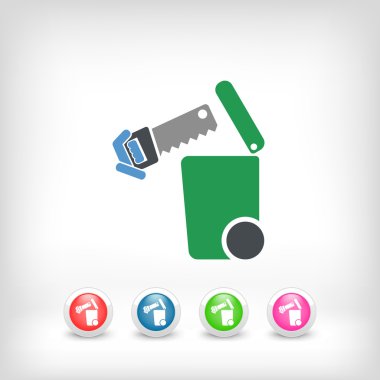 Atık toplama simgesini ayır