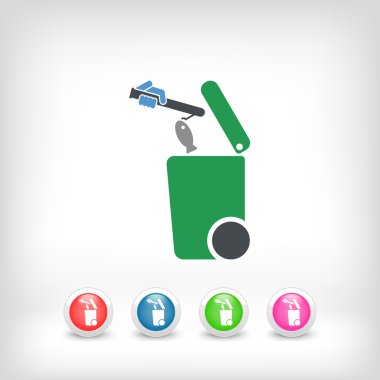 Atık toplama simgesini ayır