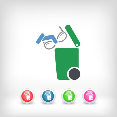 Atık toplama simgesini ayır