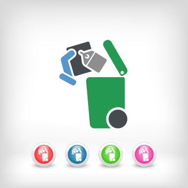 Atık toplama simgesini ayır