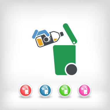 Atık toplama simgesini ayır