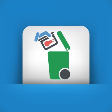 Atık toplama simgesini ayır