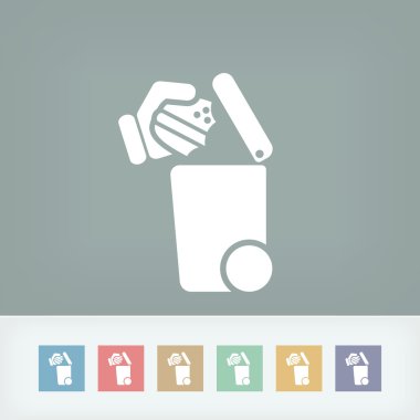 Atık toplama simgesini ayır