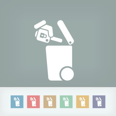 Atık toplama simgesini ayır