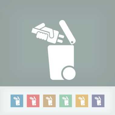 Atık toplama simgesini ayır