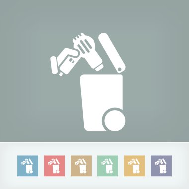 Atık toplama simgesini ayır