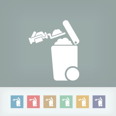 Atık toplama simgesini ayır