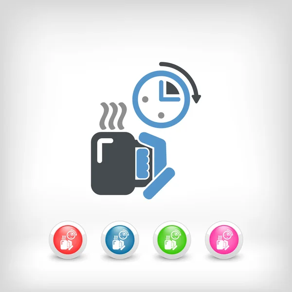 Coffee time icon — Stock Vector