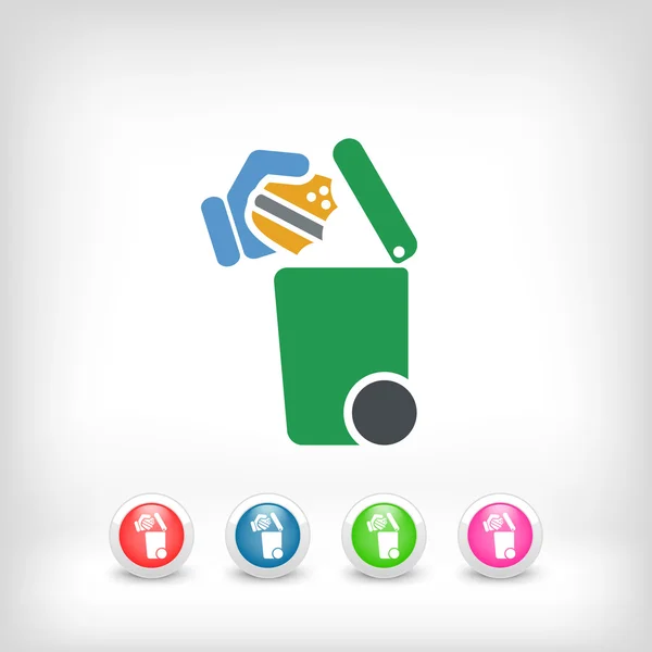 Separate waste collection icon — Stock Vector