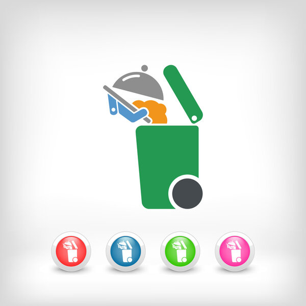 Отдельный значок сбора отходов