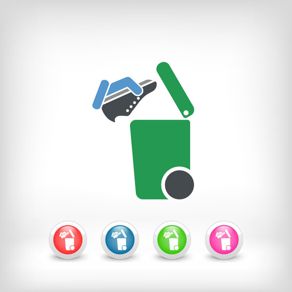 Отдельный значок сбора отходов