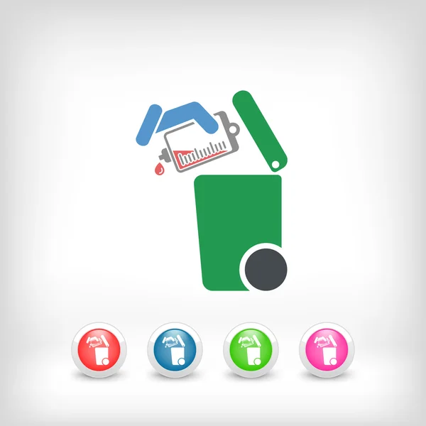 Separate waste collection icon — Stock Vector