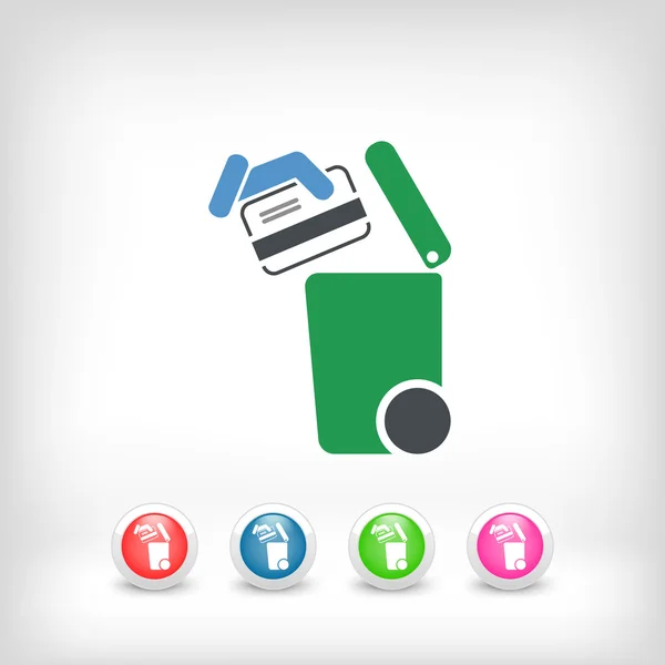 Separate waste collection icon — Stock Vector