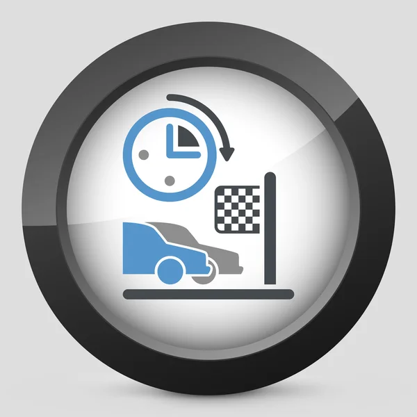 Auto race pictogram — Stockvector