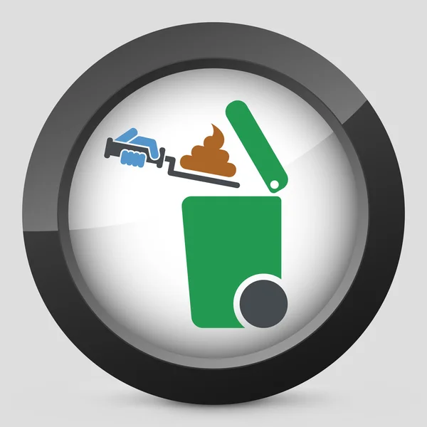 Separate waste collection icon — Stock Vector