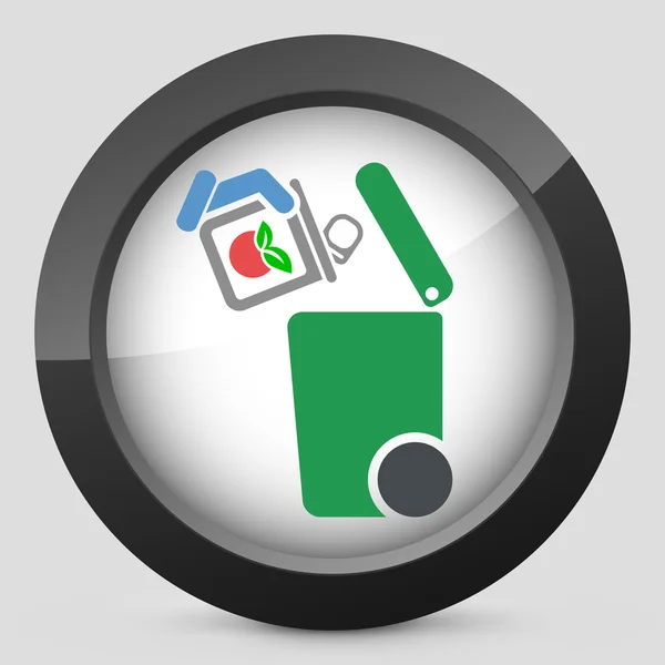 Separat ikon til avfallsinnsamling – stockvektor