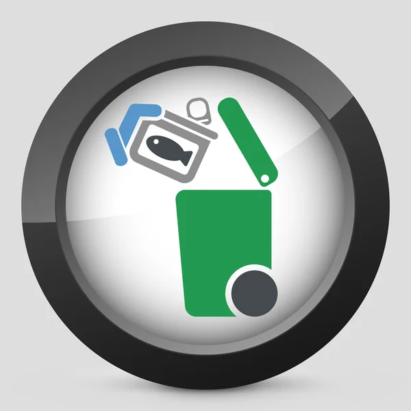 Separate waste collection icon — Stock Vector