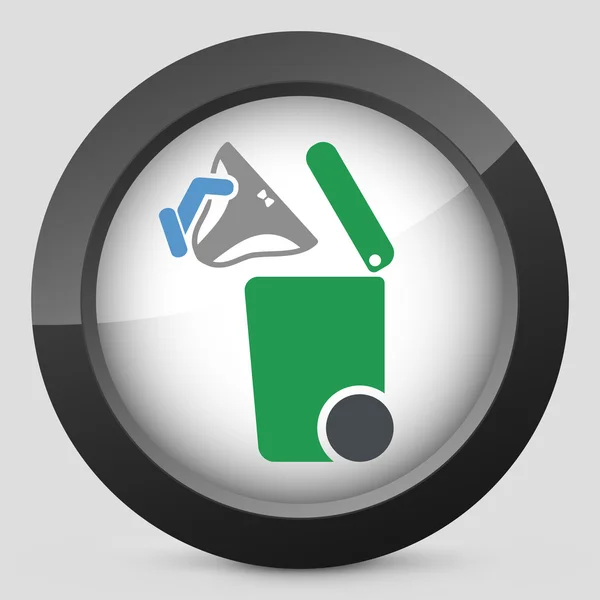 Separate waste collection icon — Stock Vector