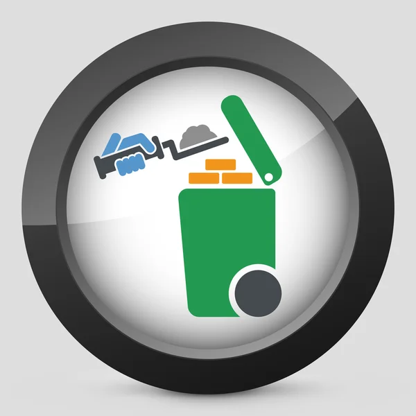 Separate waste collection icon — Stock Vector