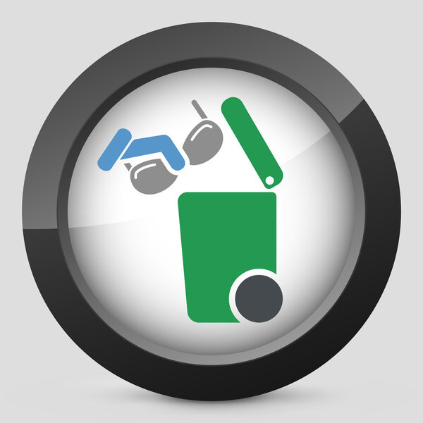 Отдельный значок сбора отходов