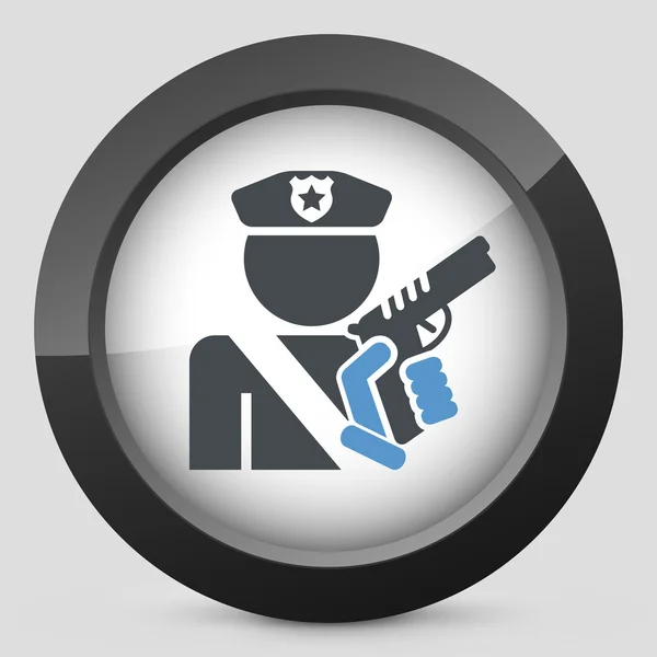 Icona del poliziotto — Vettoriale Stock