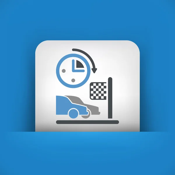 Car race icon — Stock Vector