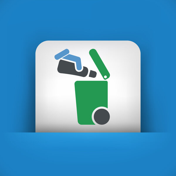 Separate waste collection icon