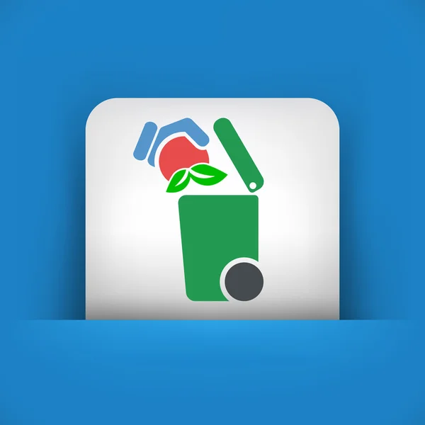 Separate waste collection icon — Stock Vector