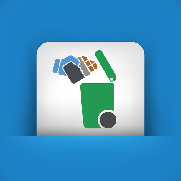 Separate waste collection icon