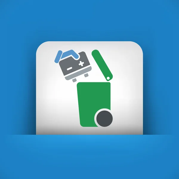 Separate waste collection icon — Stock Vector