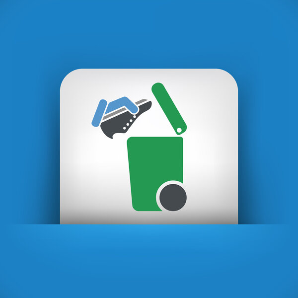 Separate waste collection icon