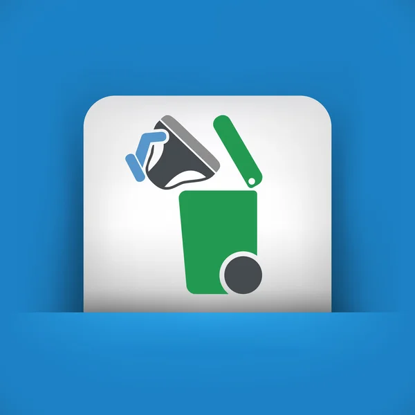 Separate waste collection icon — Stock Vector