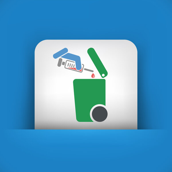 Separate waste collection icon