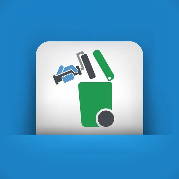 Separate waste collection icon — Stock Vector