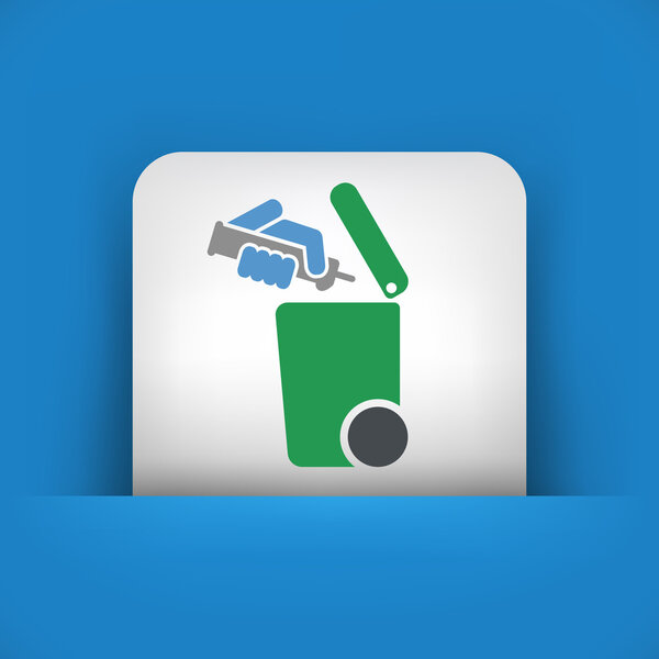 Separate waste collection icon